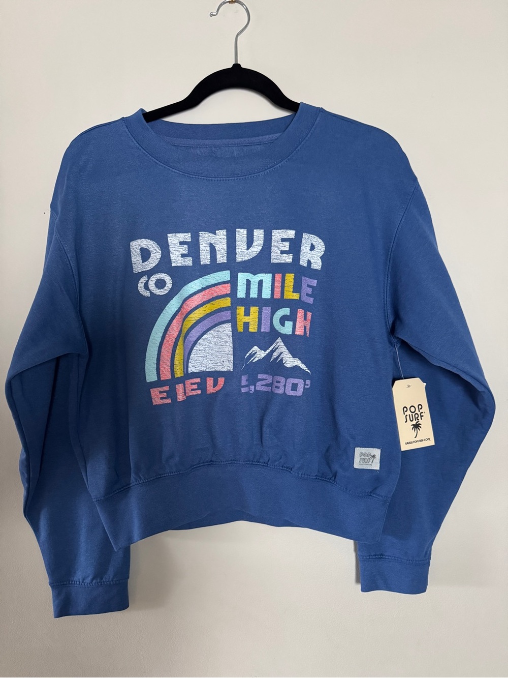 Denver Mile High Blue Graphic Sweatshirt